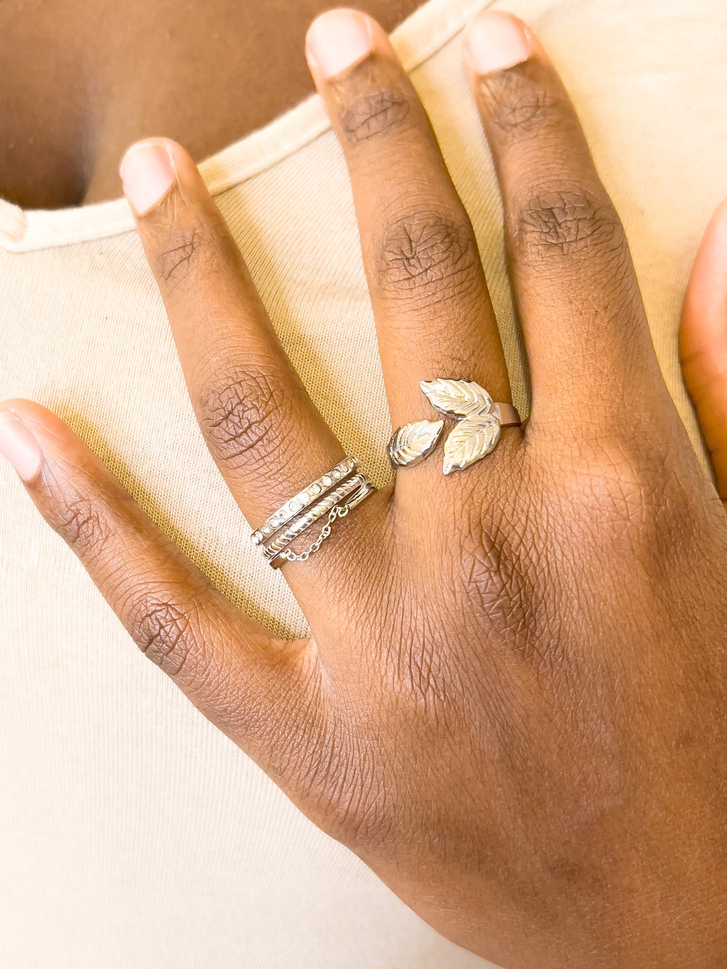 BAGUE TRIO ACIER ARGENT