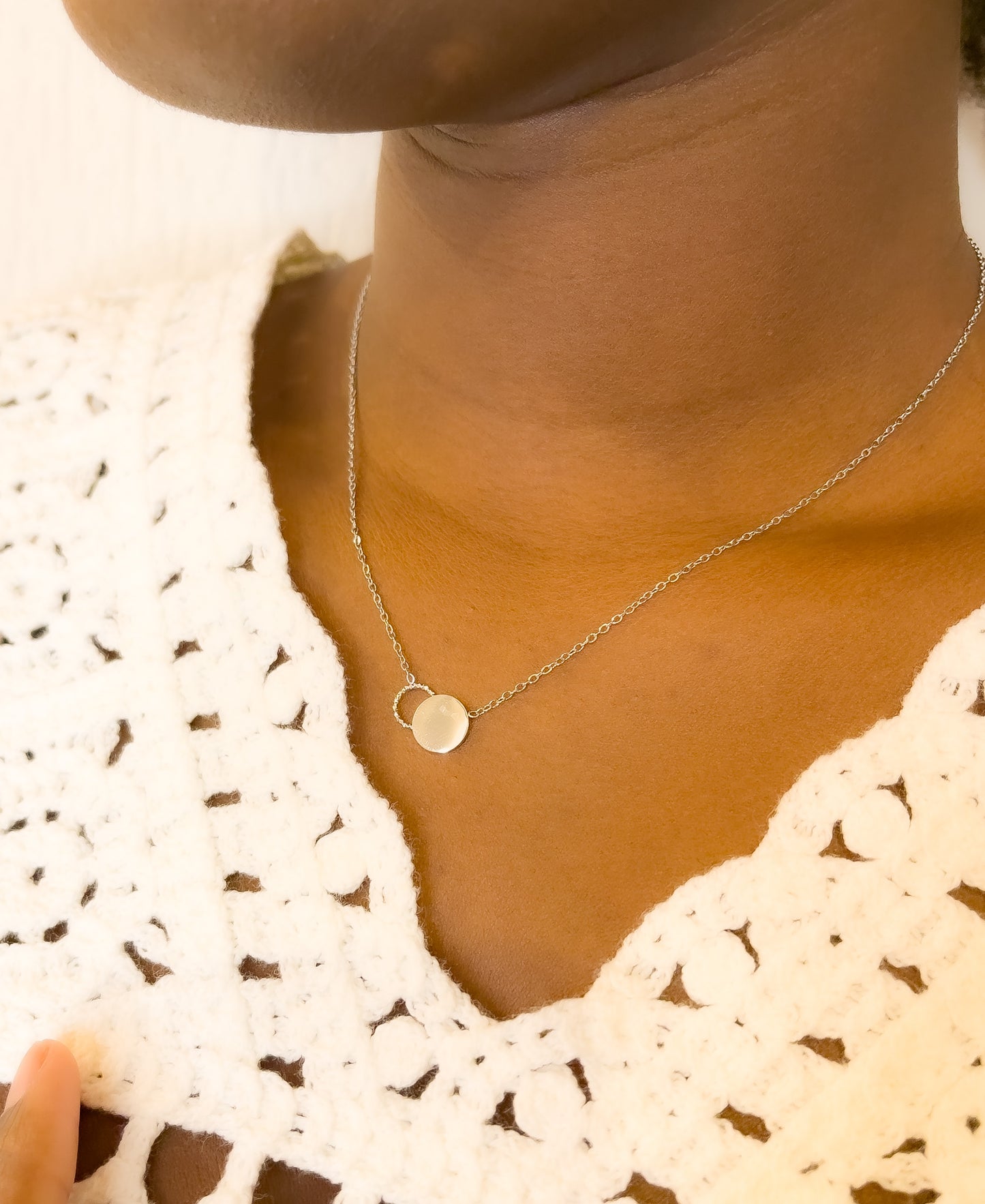 COLLIER MELLY ACIER ARGENT