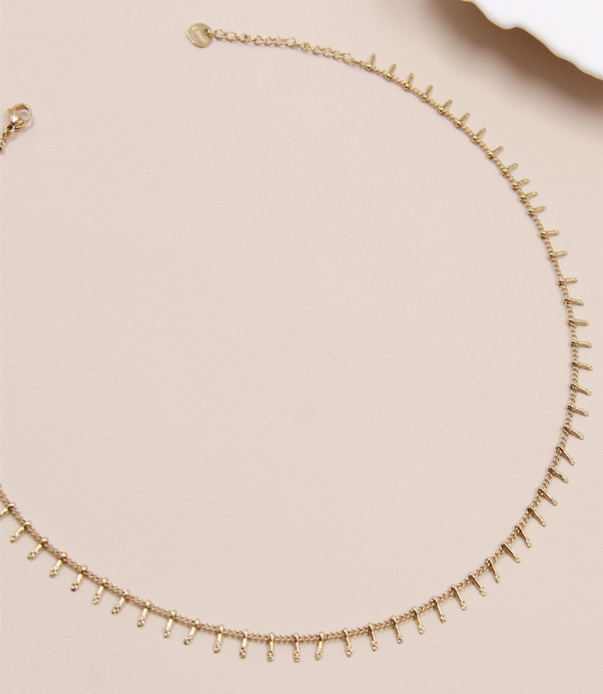 COLLIER LINE ACIER ARGENT