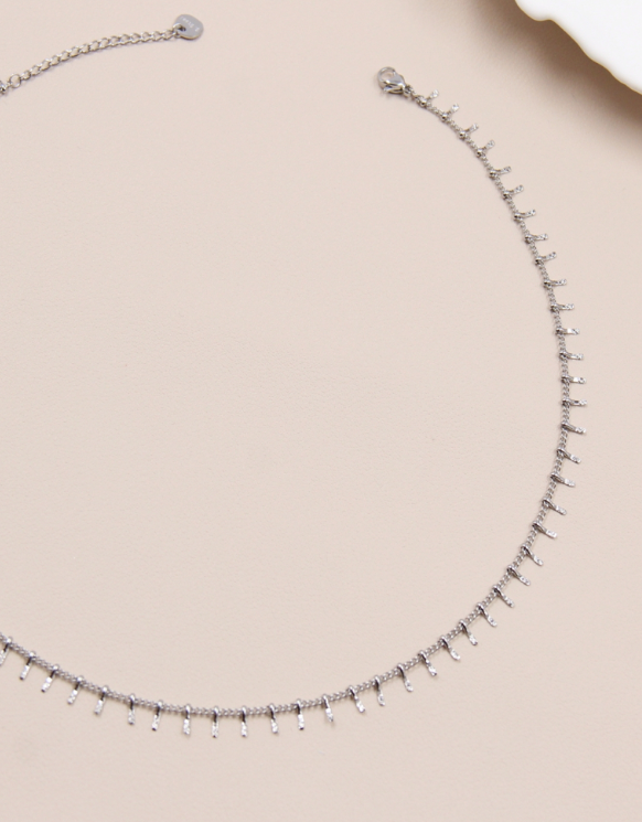 COLLIER LINE ACIER OR