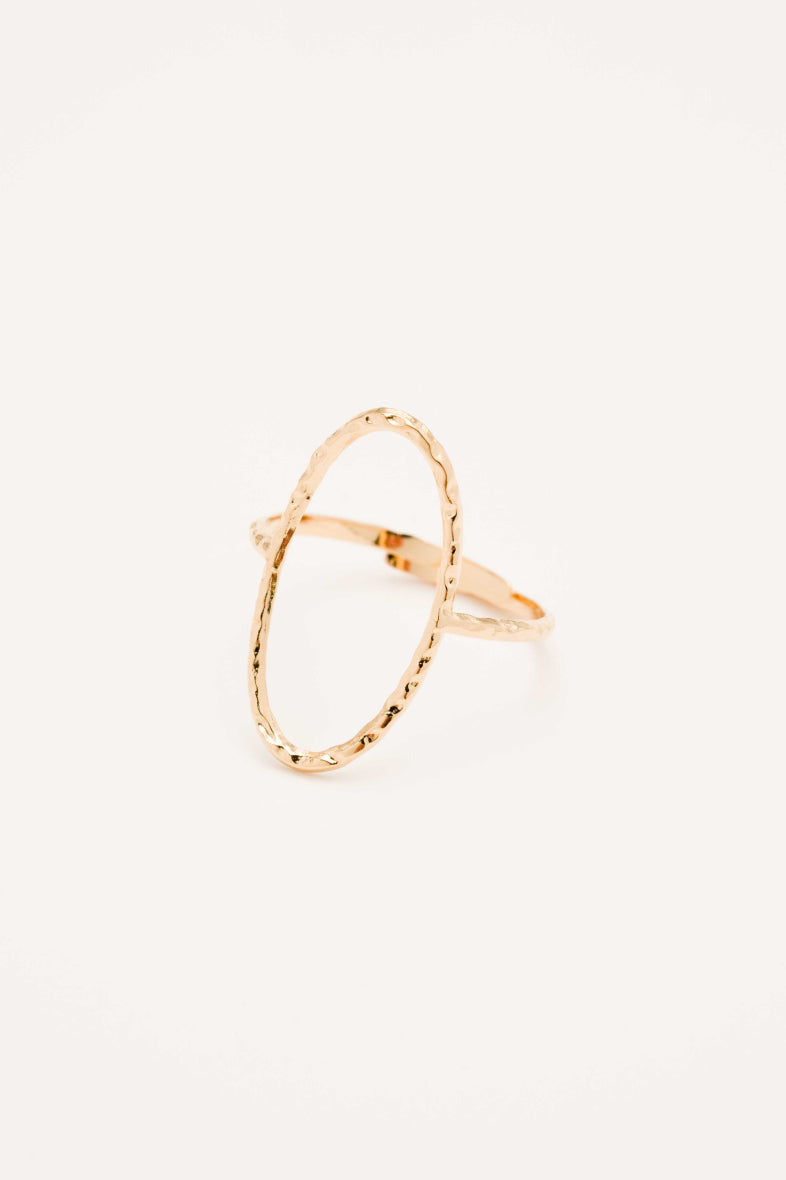 BAGUE LISA ACIER OR