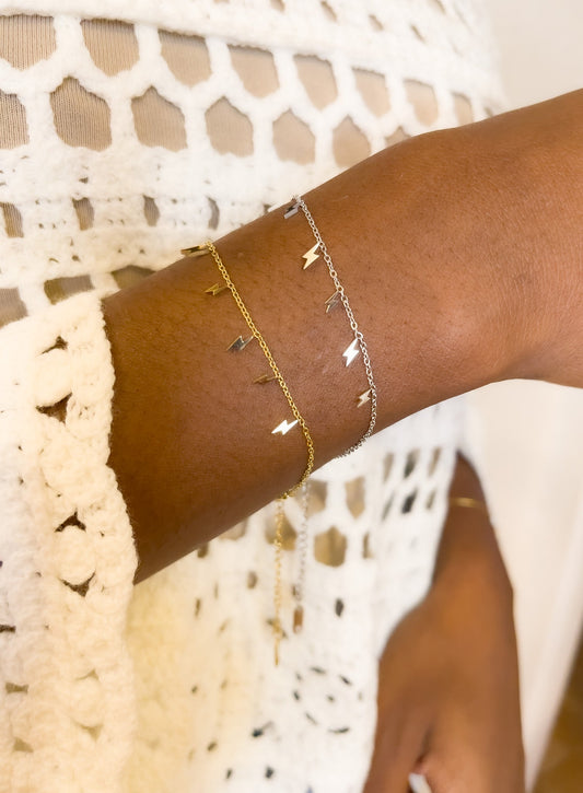 BRACELET ECLAIR ACIER ARGENT