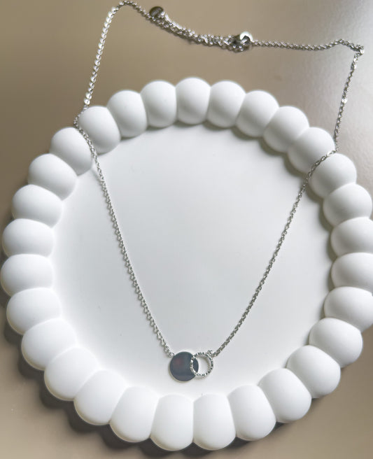 COLLIER MELLY ACIER ARGENT