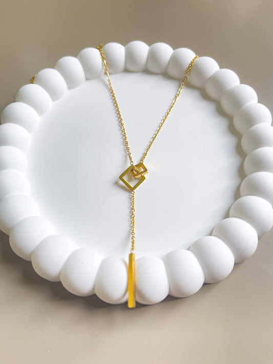 COLLIER PLEIADE ACIER OR