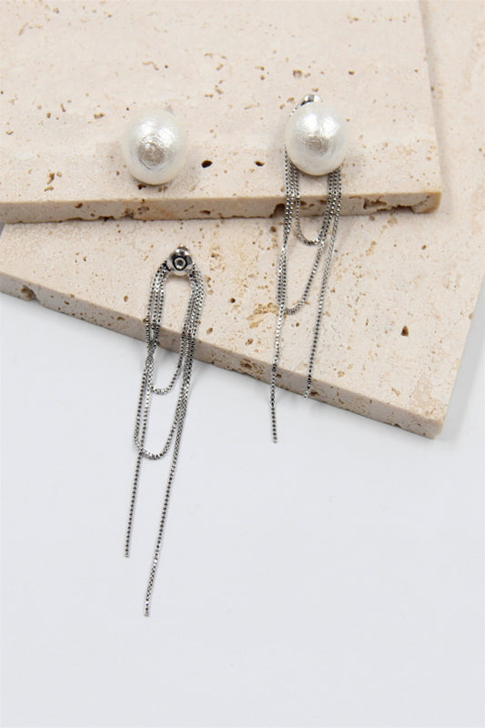 BO JADE ACIER ARGENT ET PERLE