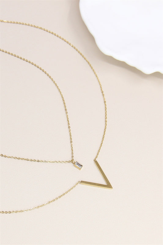 COLLIER VICTOIRE ACIER OR